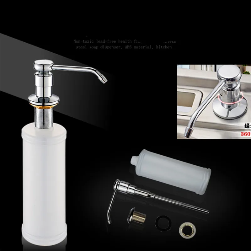 Hot 220ml kitchen sink soap dispenser Stainless Steel Head ...