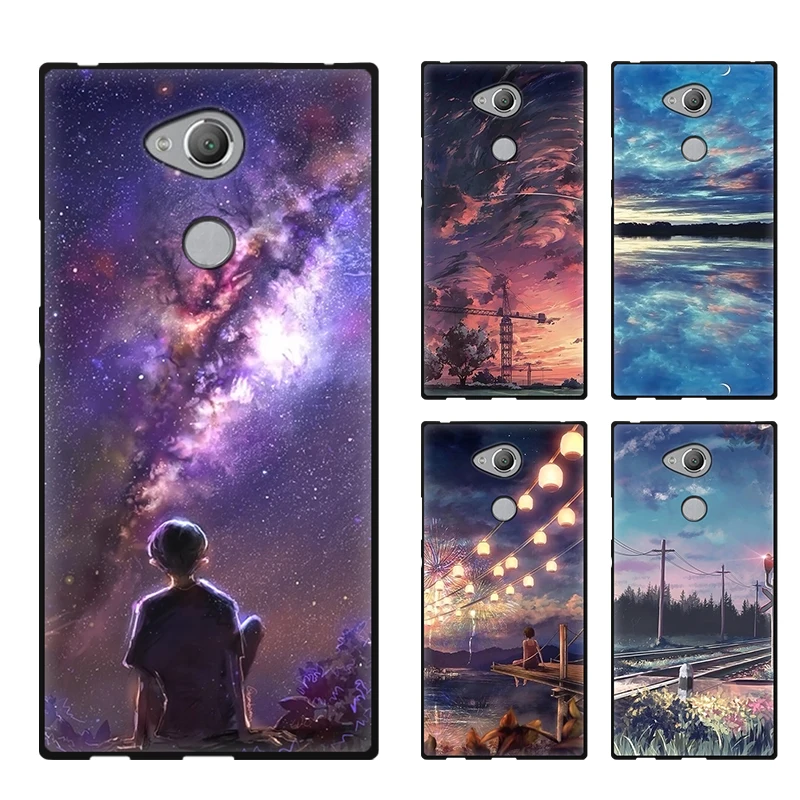 

Phone Cover For Sony Xperia XA2 Plus Case For Sony XperiaXA2 Cartoon Silicone Soft TPU Back Cover For Sony XA2Plus Dual Sim Case