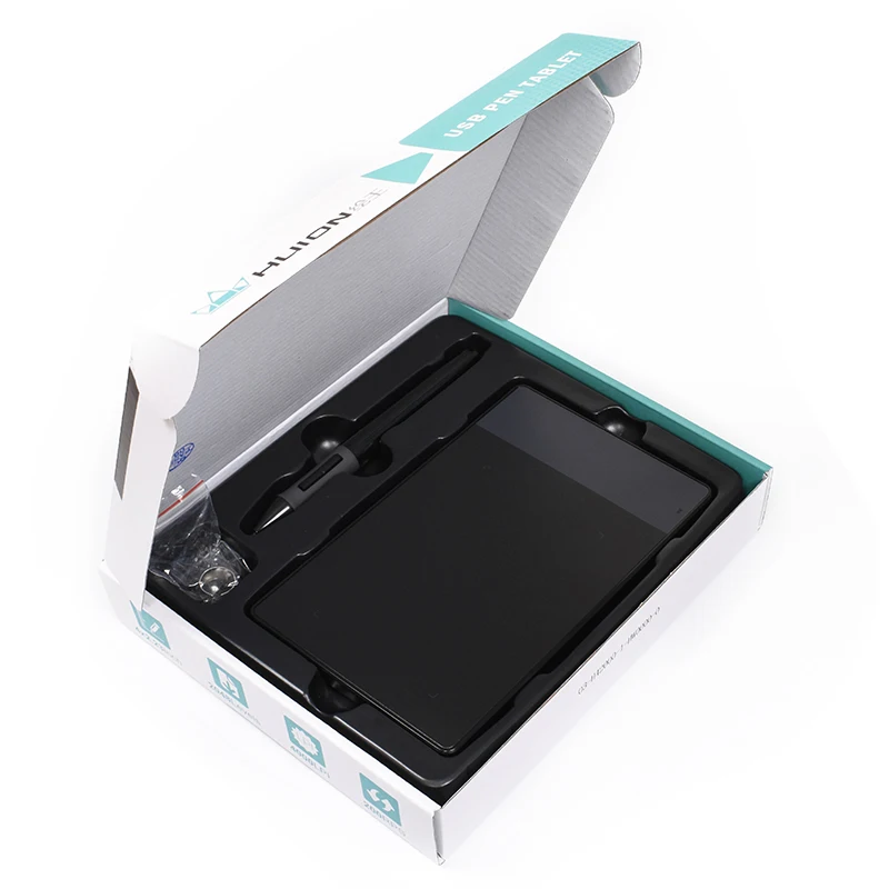 Huion 420 4x2,2" блокнот для подписи 2048 уровней портативный планшет с мини USB новая интеллектуальная система для водителя для Wins Mac