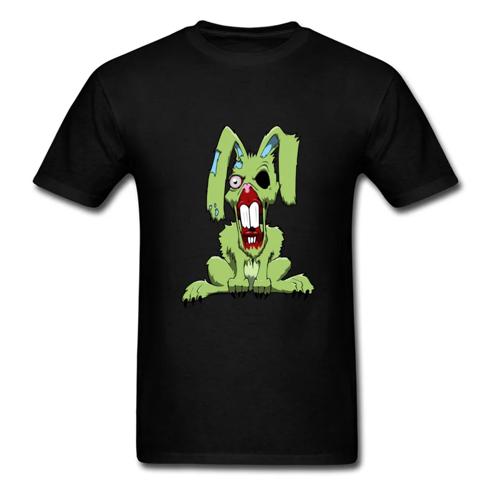 

Zombie Rabbit T Shirts For Men Green Bunny High Quality Organic Mirai Nikki Fabric Gamer Slim Fit Summer Tops Tees Cool Tshirt