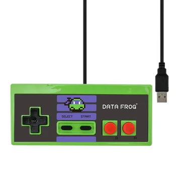 

Data Frog Custom Game Controller 8 Bit Games Wired Usb Gamepad Joystick For Pc And Mac Windows 7/8/10