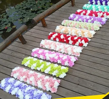 

2018 Customize Wedding Party Arch Flower T- Stage Road Lead backdrops long table centerpieces decoration 1 meters long