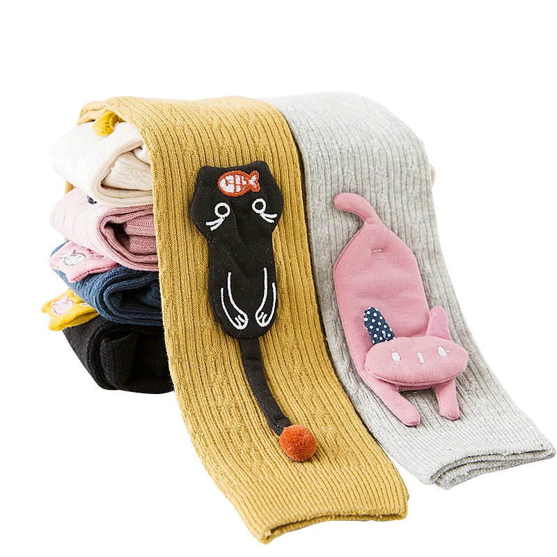 Cute Cartoon Cat Girl Leggings Cotton Baby Girls Knitting Leggins Warm Pants Children Clothing Trousers Kids Pencil Pants Getry Cute Cartoon Cat Girl Leggings Cotton Baby Girls Knitting Leggins Warm Pants Children Clothing Trousers Kids Pencil Pants Getry