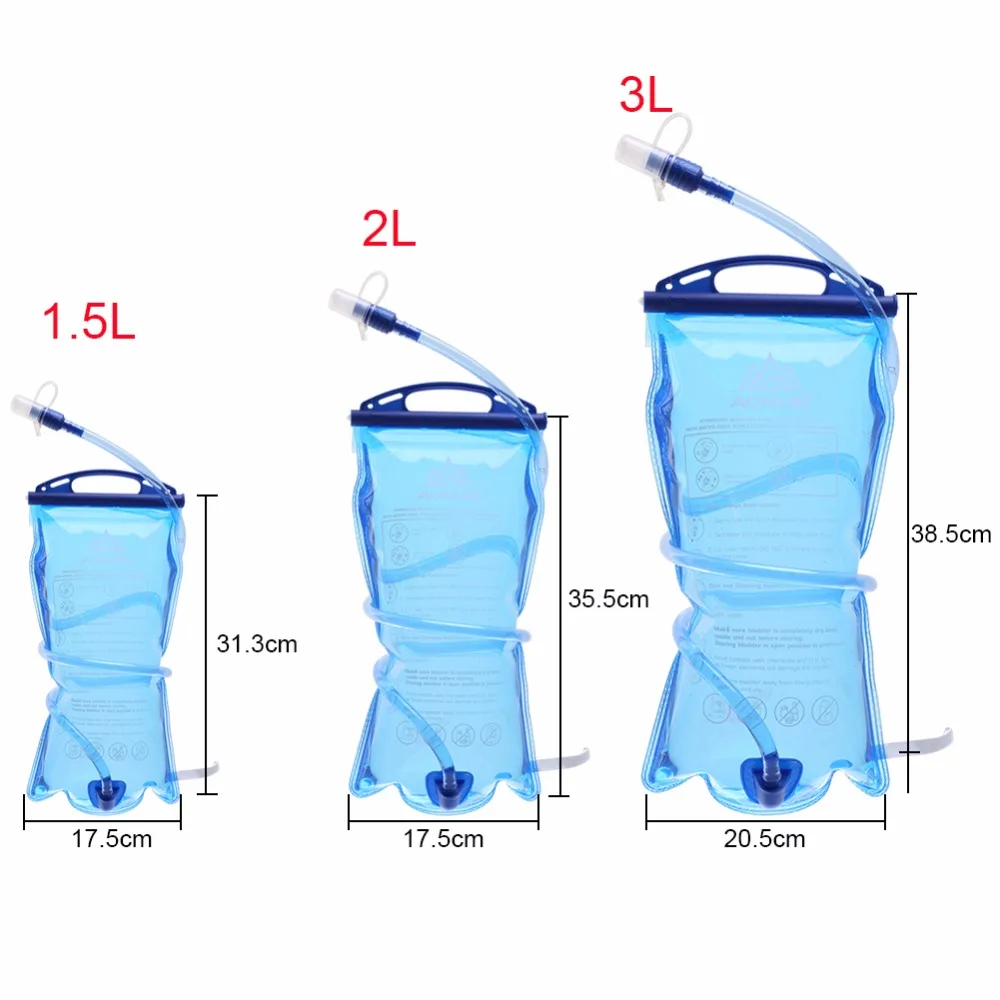 

AONIJIE 1.5L/2L/3L Water Bladder Bag Foldable Lightweight Drinking Water Bag Outdoor Camping Hiking Water Carrier Bag with Straw