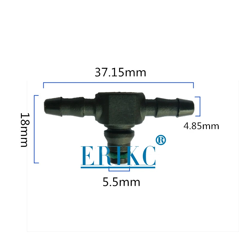 ERIKC возвратного масляного обратного T и L Тип для Bosch 110 серии дизель CR Запчасти Топливная форсунка Пластик 3 двухсторонняя Соединительная труба 10 шт./пакет