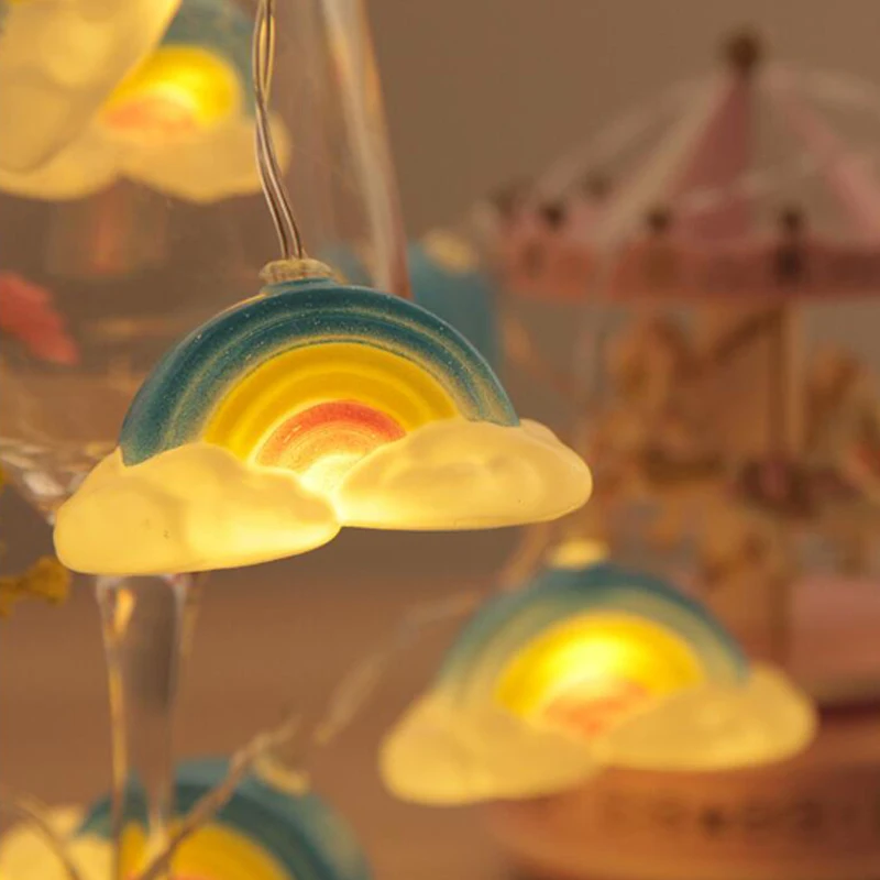 Led WeddingChristmasParty String Fairy Light Christmas LED Led Rainbow String Light Indoor Party Garden Garland lighting (1)