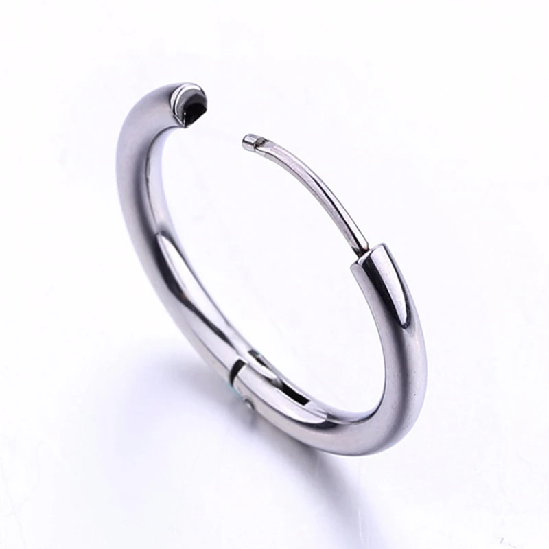 Мужские серьги-кольца в стиле панк, круглые серьги Huggie, ювелирные изделия 8 мм-20 мм, ювелирные изделия для влюбленных, круглые серьги