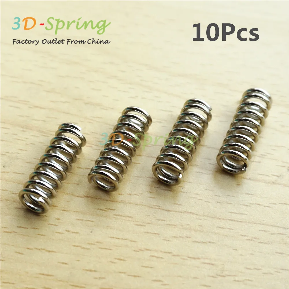 

10Pcs High quality Stainless steel Extruder Spring Refinement Edging 1.2*7.5*21.5*8 mm For 3D Printer Accessories