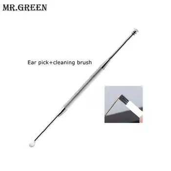 

Mr.Green Ear Pick with Ear Brush Remove earwax Clean and protect ears Double-ended Curette Spiral Cleaner Spoon Soft Spiral