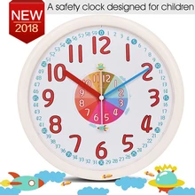 12 Inch Kid Plastic Wall Clock Baby Nursery No Glass Large Wall Clock Kid’s Room Clock Silent Non Ticking Analog Quartz Home