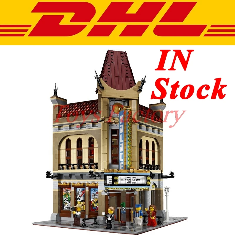ФОТО Clone 10232 MOC DHL LELE 30006 2354pcs City Street Palace Cinema  Model Building Set Kits Blocks Set Gift Toys