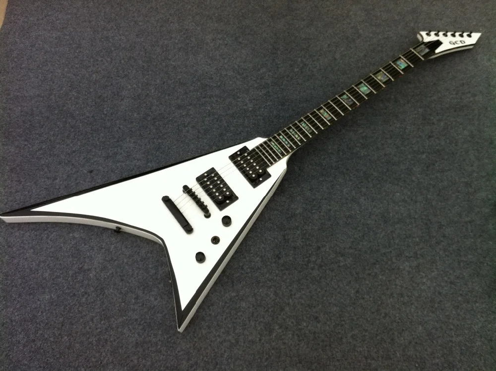 

Free Shipping Mahoagny Body Jacks Flying V Electric guitar Guitarra all color Available