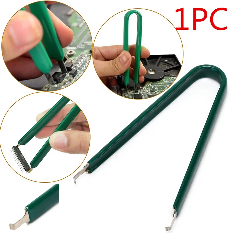 1pc For ROM Extraction Removal Puller Pull Up Machine Clip Repair Tool DIP Encapsulation Extraction U Type IC Chip Extractor