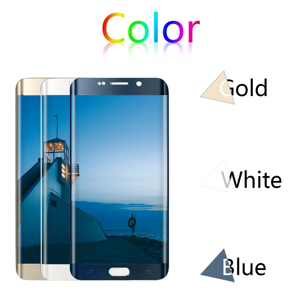 ЖК дисплей AMOLED 5 1 дюйма для SAMSUNG GALAXY S6 Edge сенсорный экран с дигитайзером в сборе