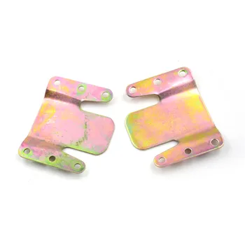 

2 pcs Interlocking Style Mountain Shaped Sofa Sectional Furniture Connector With 12 Screws Metal Iron Sheets