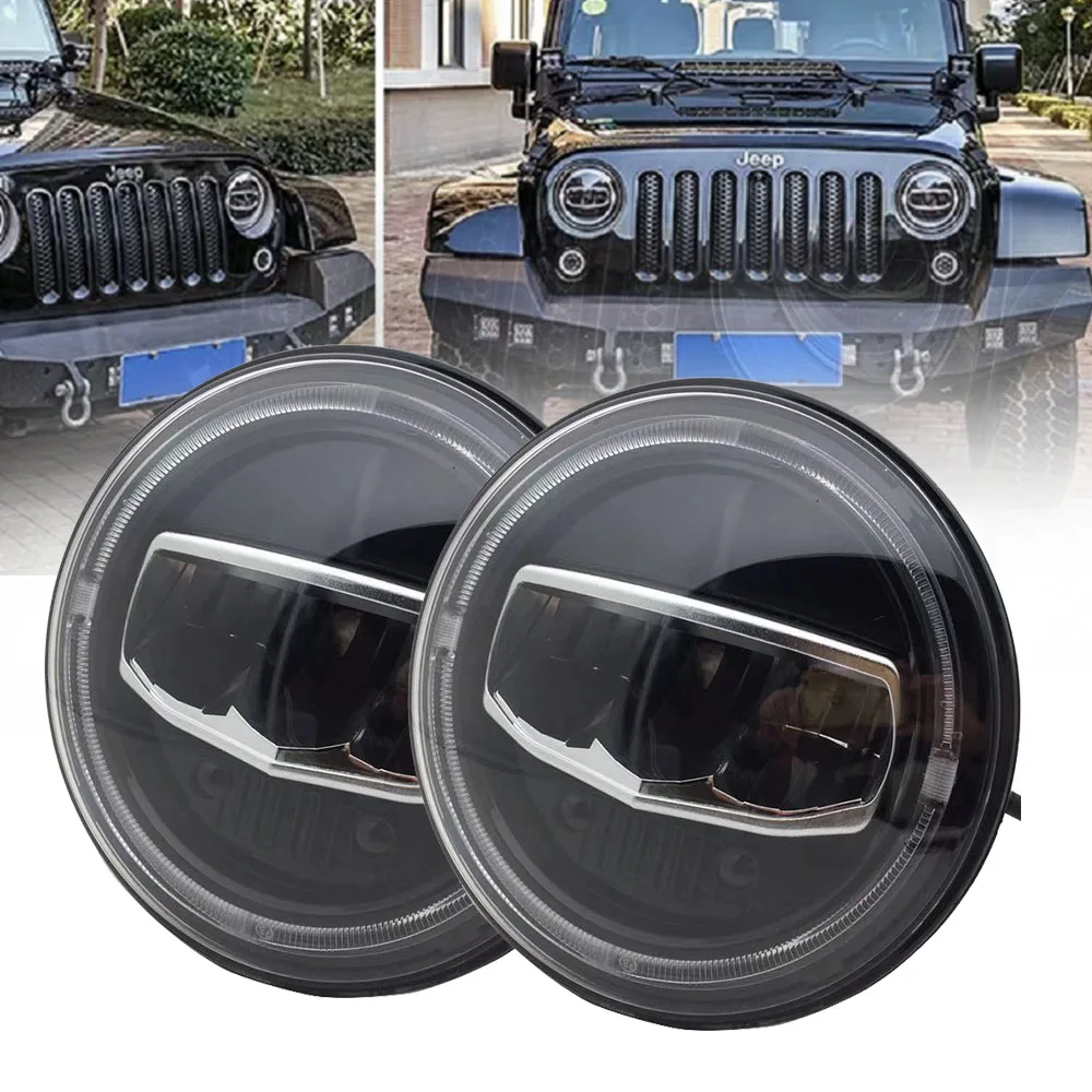 Yait 1 пара Круглый 7 дюймов Halo угол глаз светодиодные фары для Wrangler неограниченный