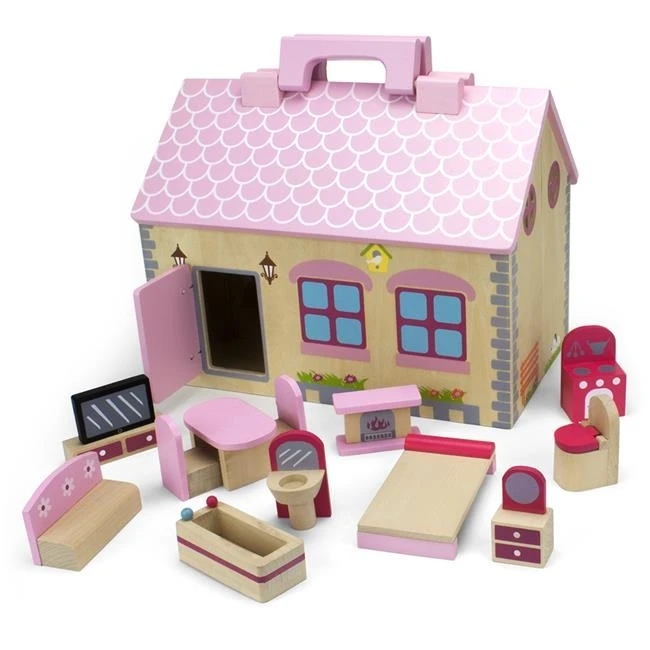 Brybelly TDOL-004 Take Along Country Cottage Dollhouse