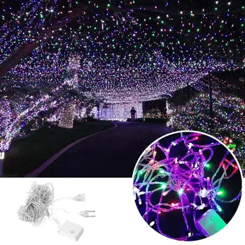 

LED String Light 220V Holiday Indoor Decoration 8 Models 10 Meters 100 LEDs Strip Light For Holiday Wedding Party 8 Mode
