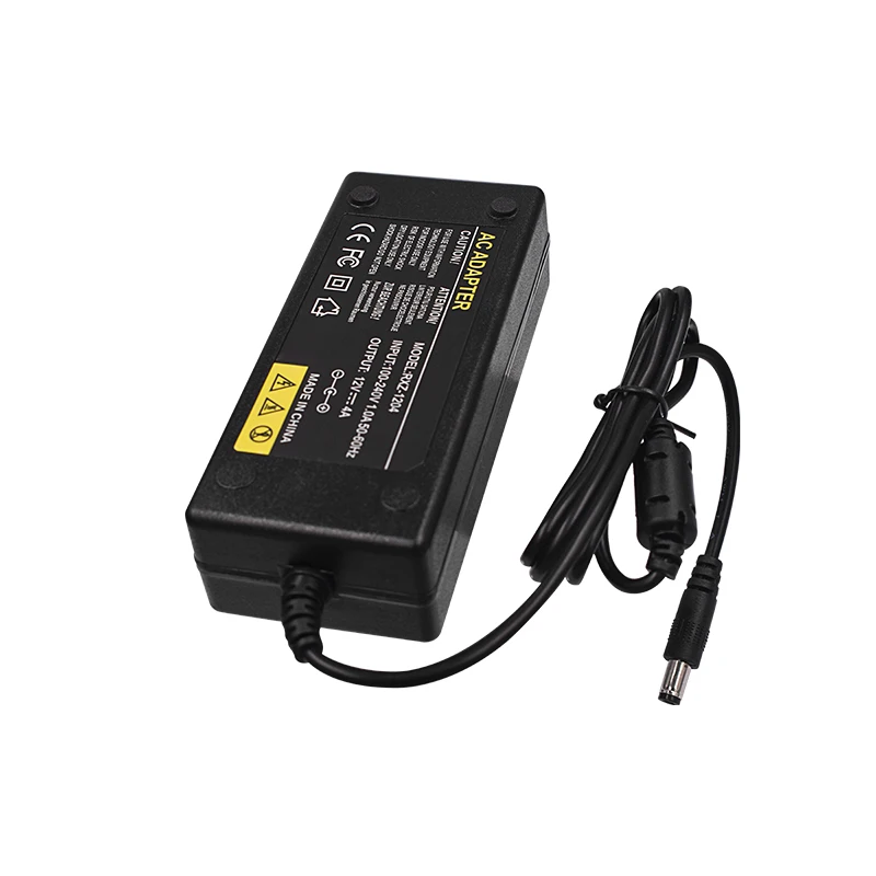 12V4A AC 100 V-240 V конвертер адаптер питания DC 48W зарядное устройство US/EU/UK/AU DC 5,5 мм x 2,5 мм для камеры видеонаблюдения NVR DVR