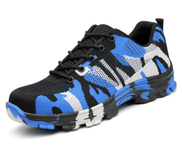 الربيع غطاء صلب لأصبع القدم أحذية عمل ثقب واقية سلامة الأحذية التمويه تكتيكات الرحلات في الهواء الطلق الجندي الصيد الرجال رياضية