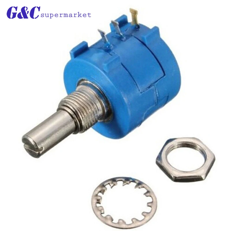 

1PCS 3590S series resistance 1K 2K 5K 10K 20K 50K 100K ohm Potentiometer Adjustable Resistor 3590 102 202 502 103 3590S-2