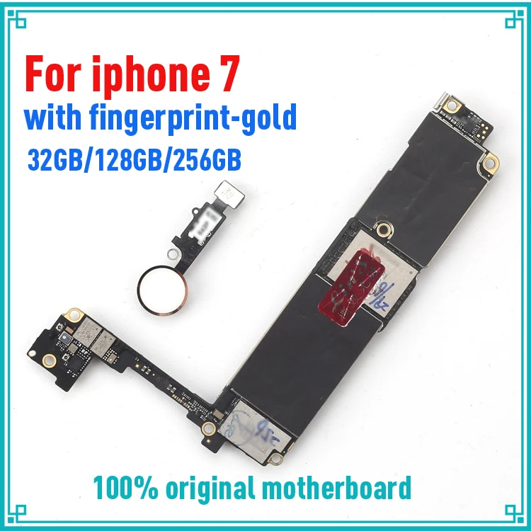 Материнская плата для iphone 7 4 дюйма 32 ГБ 128 256 с/без touch ID черные белые золотые МБ