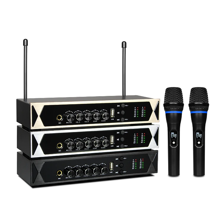 Беспроводной ручной микрофон K6 UHF с перезаряжаемым динамическим микрофоном для