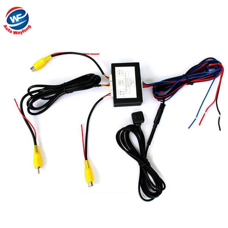 Goedkoop Parking Camera Auto Switch Voor Achteruitkijk Achteruitrijcamera Video Control Box met Manual switch Video Kanaal Converter
