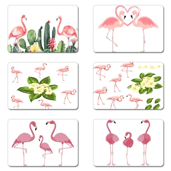 

Pink Flamingo Pattern Cool Designs Nature Rubber Table Mouse Pad Laptop Computer Enclosure Mousepad Mat