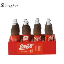 12 бутылок/набор колы макеты кукольного домика 1:12 аксессуары мини-Кокс коробка Diy Кукольный дом сцены орнамент деревянный набор для кукольного домика