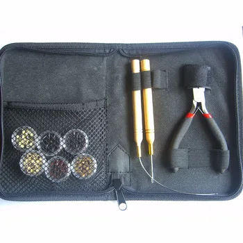 

Free Shipping 1X Hair Wig Extension Tool Pliers / Loop Puller /Needle Hook/Micro Ring Kits Set + Tool Bag