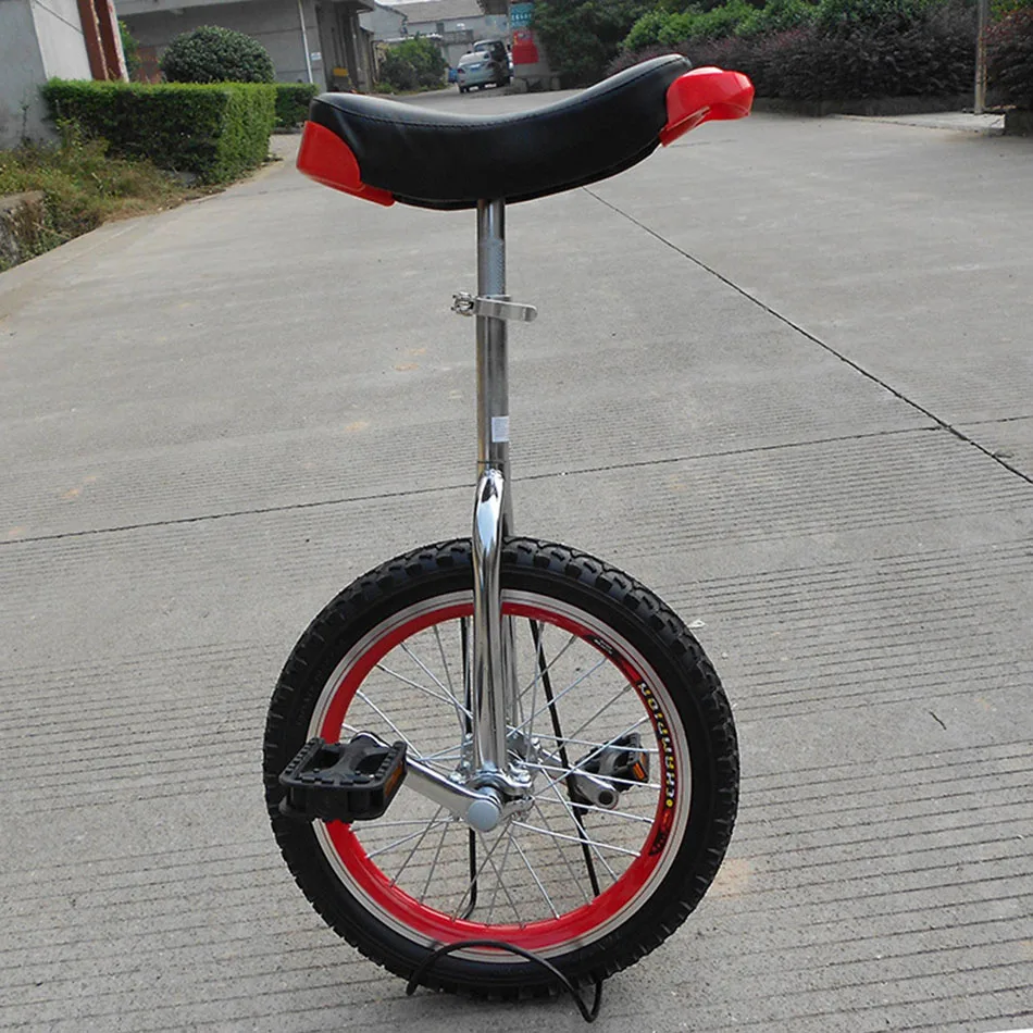 Excellent 16 inch Single Wheel Bike Aluminum Rings Wheelbarrow Shoulder Wheel Single Wheel Bicycle One Wheeled Bicycle 2