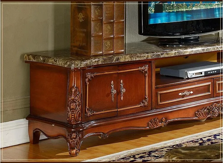 Современная высокая гостиная деревянная мебель ЖК Мраморный ТВ Стенд o1150