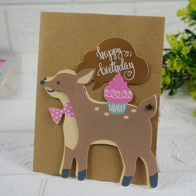  Creative cartoon card 2in1 surprise invitation card Greeting Card Love Romantic Birthday Wedding An - 32983265056