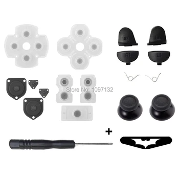 

For Sony PS4 Controller D-Pad Silicon Conductive Rubber Pad & R2L2 R1L1 Buttons & Open Tool Kit for Sony Playstation 4 PS4