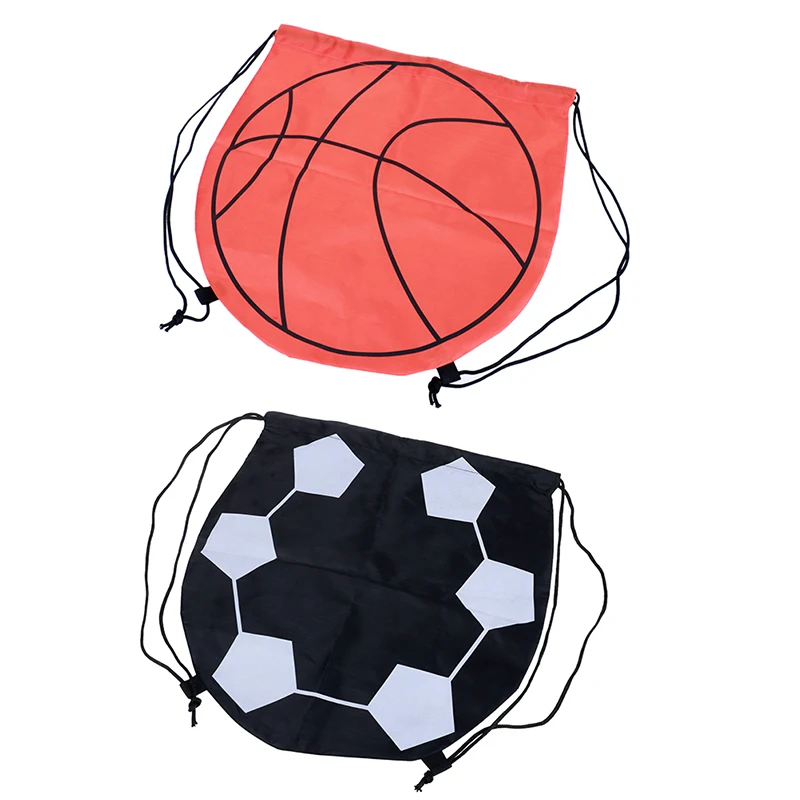 1Pc Outdoor Sport Carry Net Drawstring Bag Nylon Football Volleyball Basketball Bags