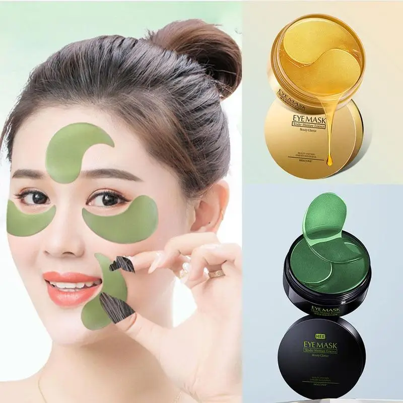 

24k Gold Seaweed Rejuvenation Lady Eye Mask Moisturizing Hydrating Firming Eye Mask Eye Skin Care 60pcs Anti-wrinkle Eye Patches