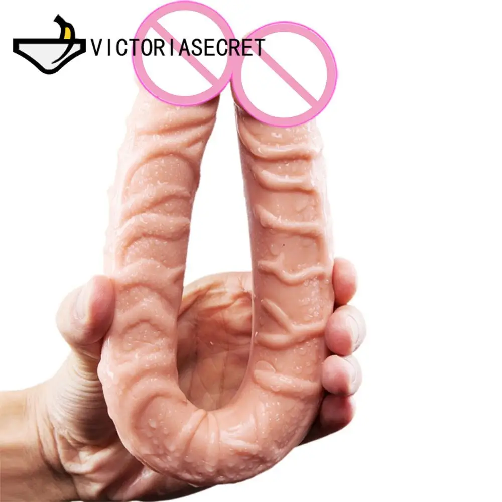 Double head Erotic Big Dildo Penis Cock Anal Plug Masturbation Dick Suction Cup Erotic goods Sexs Adult Toy Shop Dildo for woman