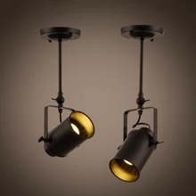 HGhomeart ретро Американский промышленный ветер трек свет Гостиная Бар выставочный зал персонализированные светодиодный точечные светильники магазин одежды