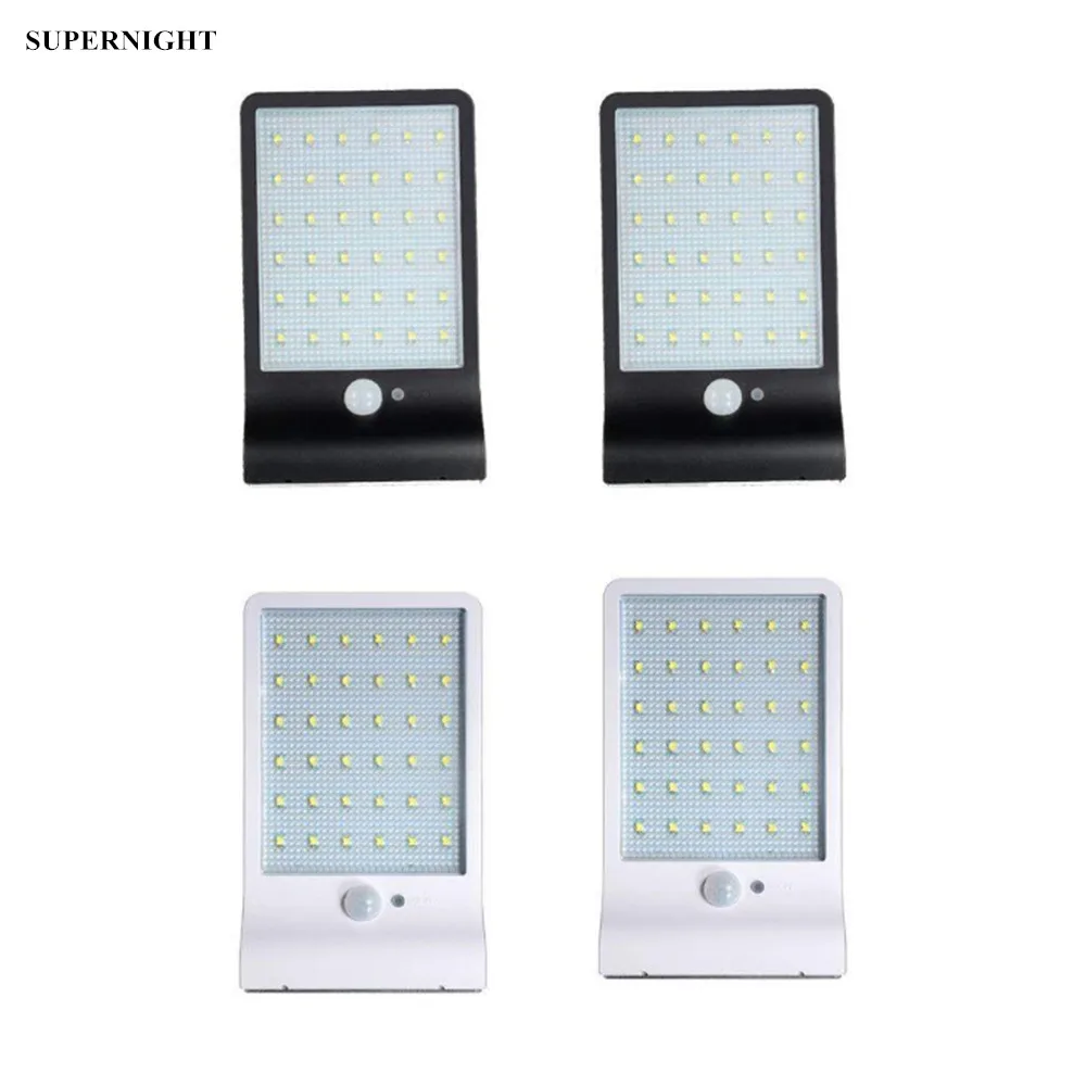 

SuperNight PIR Motion Sensor 36 LED Solar Light Human Body Induction Light Control 3 Modes IP65 Outdoor Garden Street Wall Lamp