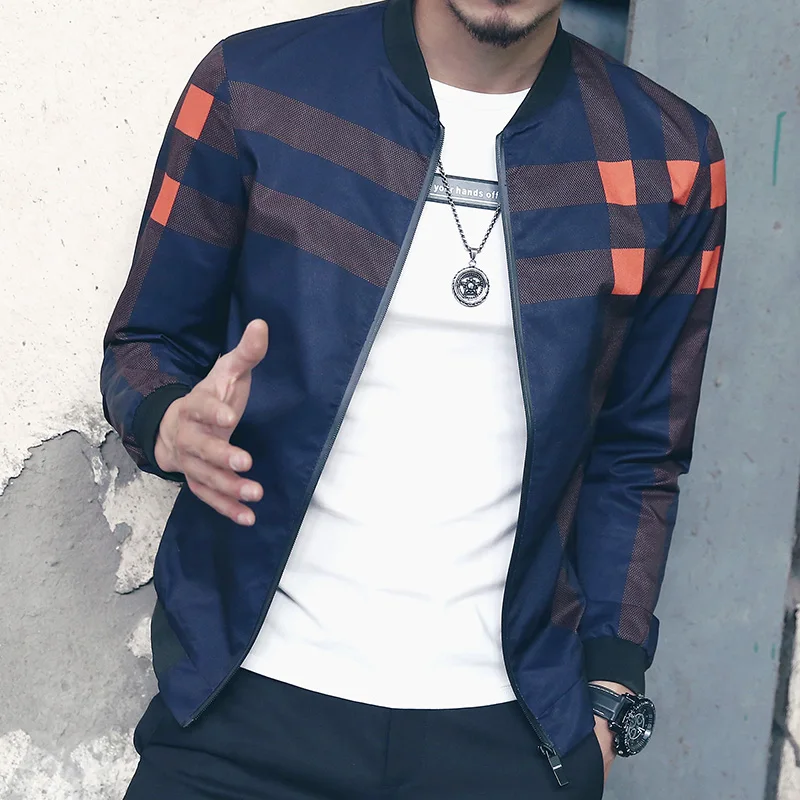 

2018 New Autumn Men's Jackets Fashion Coats Male Casual Slim Brand Bomber Jacket Men Overcoat large size 5XL