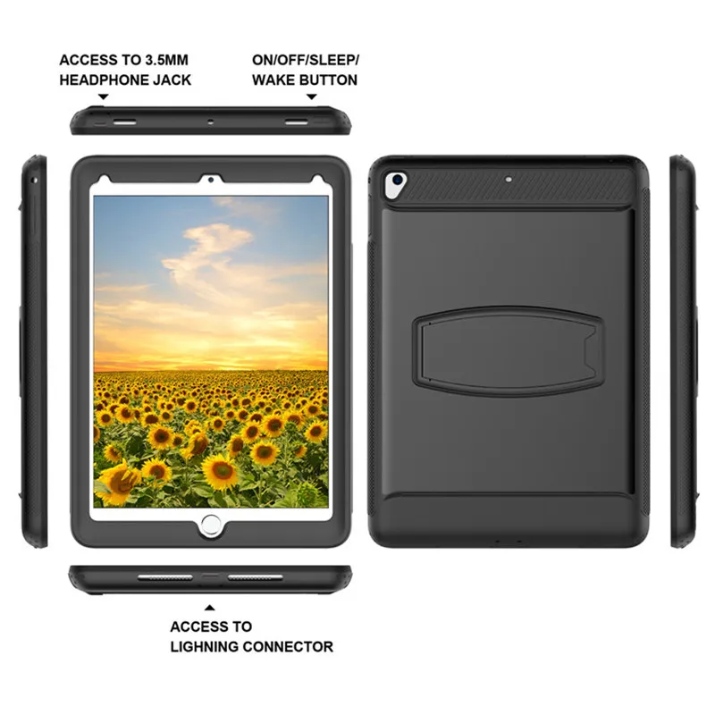 Hmsunrise милый ударопрочный умный чехол для Apple iPad Air 2 детский безопасный