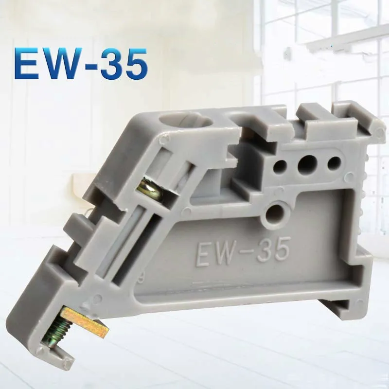50pcs EW35 Din Rail Universal Terminal Blocks Ending/end Stopper 35mm