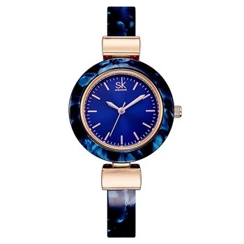 

Shengke 0700 Brand Bracelet Women Watches Lady Fashion Dress Bangle Charming Chain Style Waterproof Women Quartz Wristwatch 2019