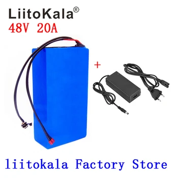 

LiitoKala 48v20ah 48V 1000W battery lithium battery pack 48v 20ah electric bicycle battery with 30A BMS and 54.6V 2A charger