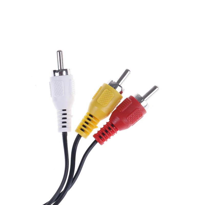 3 полосный аудио видео AV коммутатор RCA черный переключатель сплиттер с 3RCA кабелем