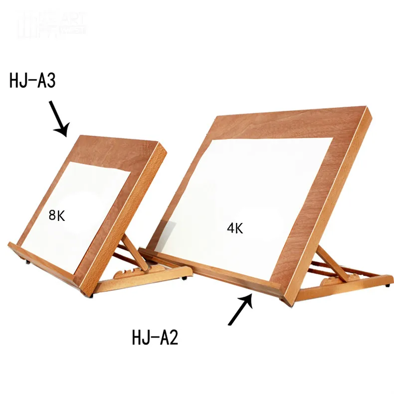 Портативный бук дерево мольберт 4 K эскизы Настольный мольберт складной мольберт полки роспись Доска Деревянный Эскиз мольберт HJ-A3