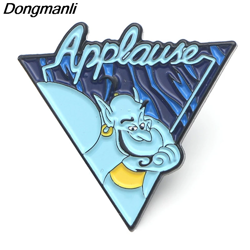 

P3754 Dongmanli Fashion Funny the Magic Lamp Metal Enamel Pins and Brooches for Lapel Pin Backpack Badge Gifts Collar Jewelry