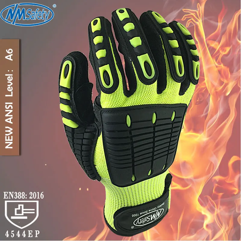 NMSafety Anti Vibration Oil Safety Glove Shock Absorbing Mechanics