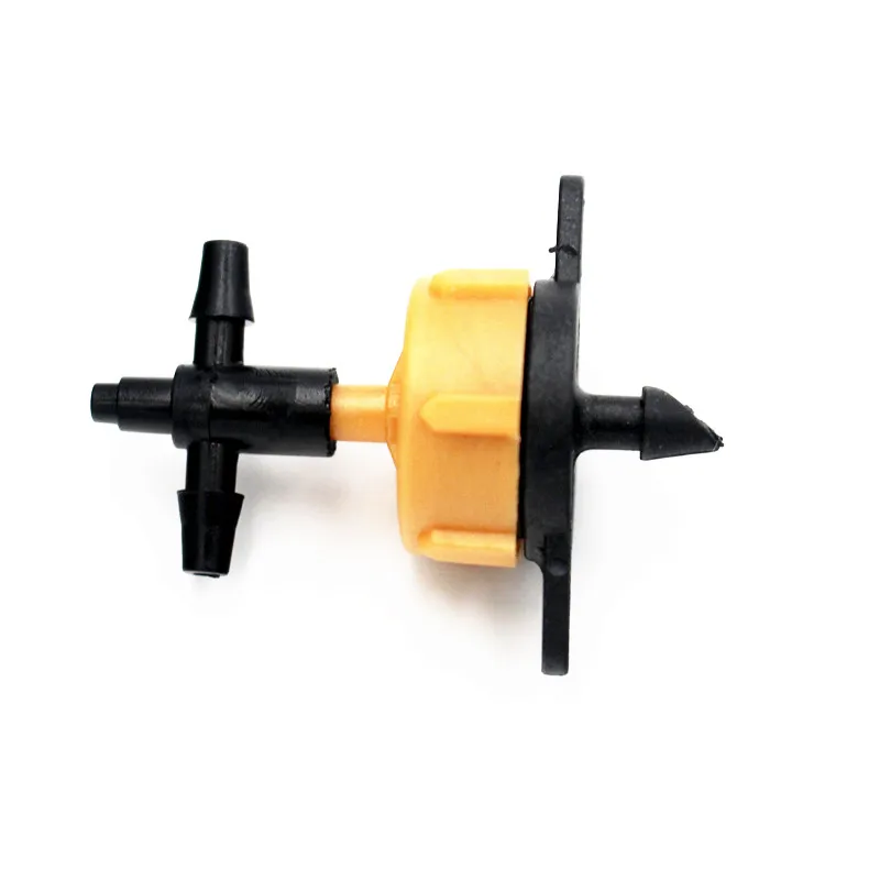 

100pcs Pressure Compensating Dripper 1/8inch Barbs Two Branches for 3mm/5mm Tubing Arrow Dripper Drip Irrigation Fittings S103